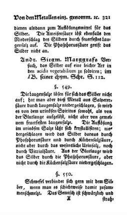 Silber mit Schwefel und Schwefelleber (§§. 550, 551)