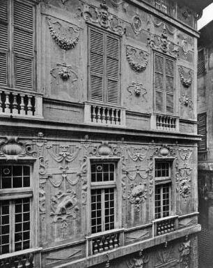 Genua, Palazzo Podestà, Stuckfassade; Marcello Sparzo