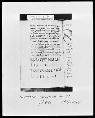 Formulae Andegavenses — Explicit mit Kapitalen, Folio 117verso