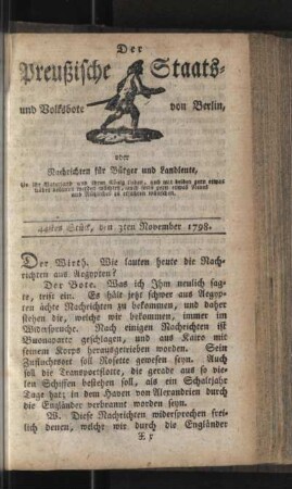 44stes Stück, den 3ten November 1798