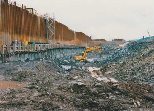 Baustelle Schleuse Saarbrücken