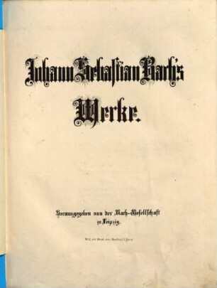 Johann Sebastian Bach's Werke, 25,2. Orgelwerke, Zweiter Band