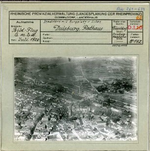 Duisburg-Altstadt, Blick auf Innenhafen und Kaßlerfeld