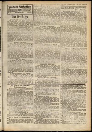 Dritte Ausgabe vom Samstag, den 04. März 1916.