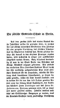 Die jüdische Gemeinde-Schule in Berlin