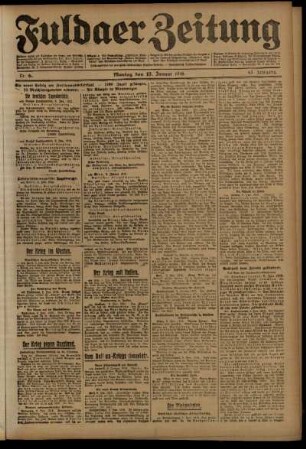 Ausgabe vom Montag, den 10. Januar 1916.