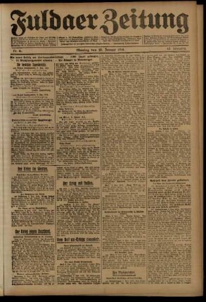 Ausgabe vom Montag, den 10. Januar 1916.