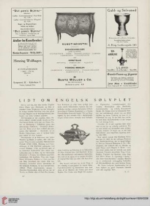 3.1926: Lidt om engelsk Sølvplet