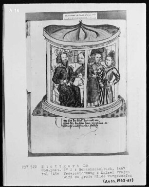 Schachzabelbuch des Konrad von Ammenhausen — Die Milde des Kaisers Trajan, Folio 149verso