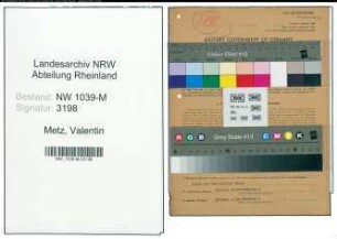 Entnazifizierung Valentin Metz , geb. 29.12.1898 ()