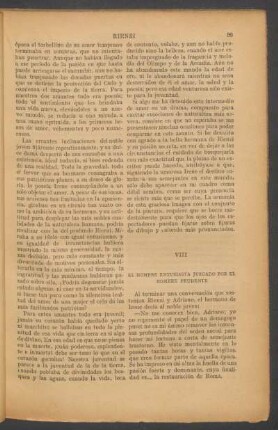 VIII - El hombre entusiasta juzgado por el hombre prudente