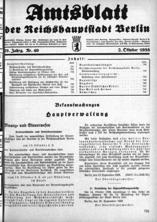 1938,40: Nr. 40, 2. Oktober 1938