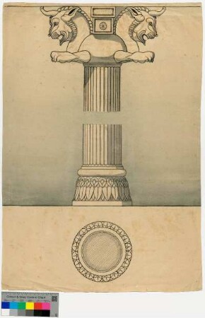 Säule mit Tierkapitell