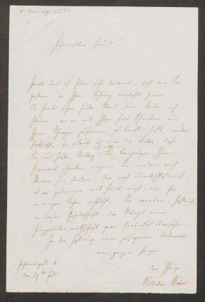 Brief an Felix Mendelssohn Bartholdy : 29.07.1843