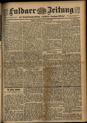 Ausgabe vom Montag, den 12. Juni 1899.