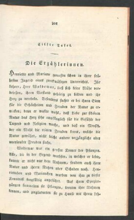 Eilfte Tafel. Die Erzaehlerinnen.