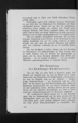 Die Sammlung des Hamburger Künstlervereins