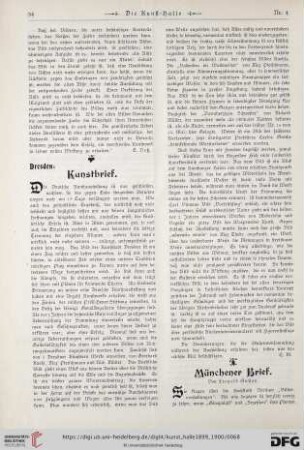 Dresden: Kunstbrief