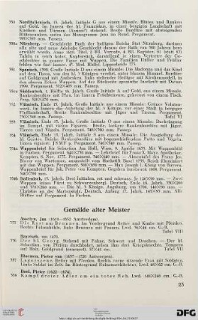 Gemälde alter Meister (Nr. 355-411)