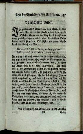 Vierzehnter Brief