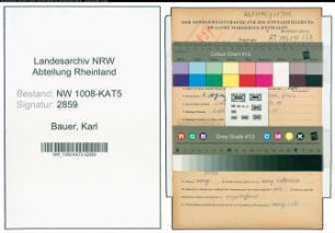 Entnazifizierung Karl Bauer , geb. 01.12.1902 (Schornsteinfeger)
