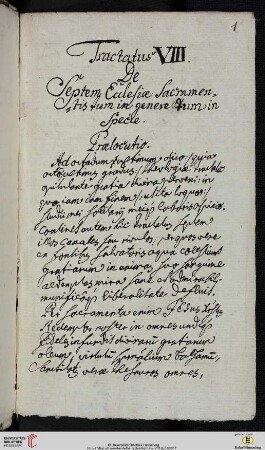 Gero Böttinger: De Septem Ecclesiæ Sacramentis tum in genere tum in Specie