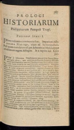 Prologi Historiarum Philippicarum Pompeii Trogi