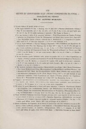 Giunte ed annotazioni alle "Nouve copernicana da Upsal."