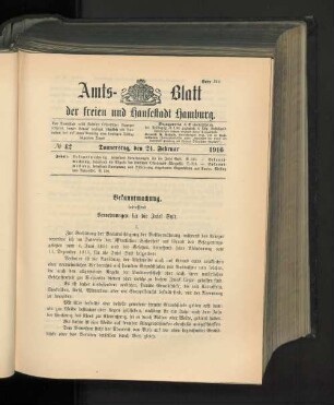 No. 42, 24. Februar 1916