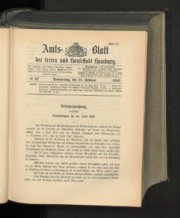No. 42, 24. Februar 1916