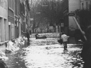 Hochwasser am Mittelrhein im Februar 1970