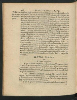 Sectio Altera De Praxi Scripturae.