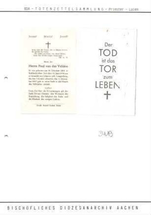 Velden, Paul van der