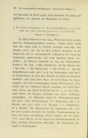 I.3.1.3. Die Temperaturmitel der Beobachtungsstunden um 6 Uhr früh, um 2 Uhr Nachmittags und um 10 Uhr Abends