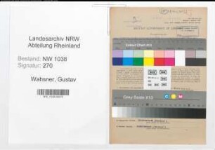 Entnazifizierung Gustav Wahsner , geb. 25.11.1891 (Landarbeiter)