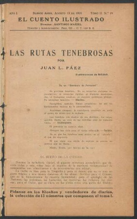 Las rutas tenebrosas : Ilustraciones de Rojas.