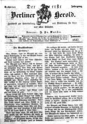 Nummer 3, Januar 1847