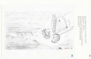 Kurhaus, Berlin-Tegel (Diplomarbeit bei Bernhard Hermkes): Kurhaus, Hotel, Galerien, Grundriss 1:200