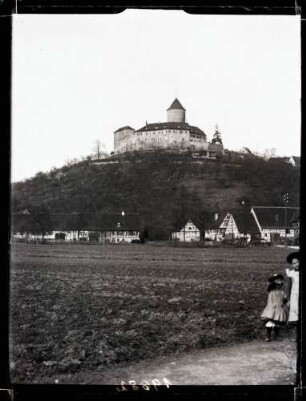 Schloß, Fernsicht, Foto: Schuster März 1913