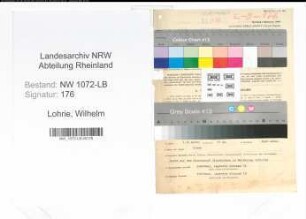 Entnazifizierung Wilhelm Lohrie , geb. 28.02.1894 (Angestellter)