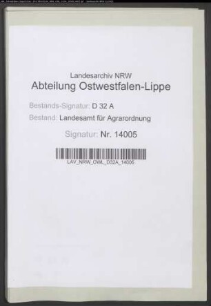 Band 14: "Hauptakte, Bd. II"