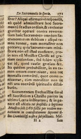 171-181, Sacramentum Eucharistiae simul est ...