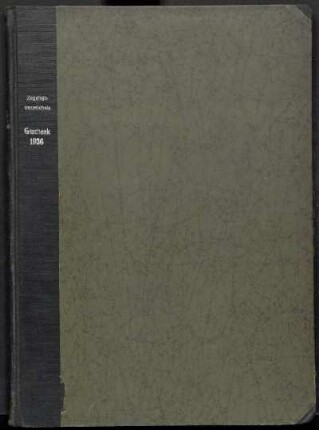 Zugangsverzeichnis Geschenke 1936 : 24. April 1936 bis 31. März 1937