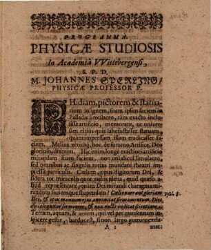 Oratio de physica lucente