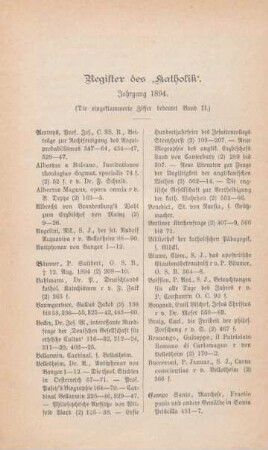 583-588 Register Jahrgang 1894