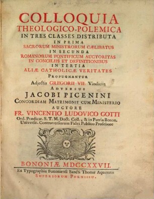 Colloquia theologico-polemica ...