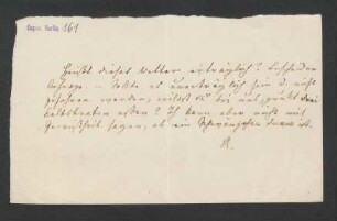 Brief an Wilhelm Hensel und Fanny Hensel: o.D.
