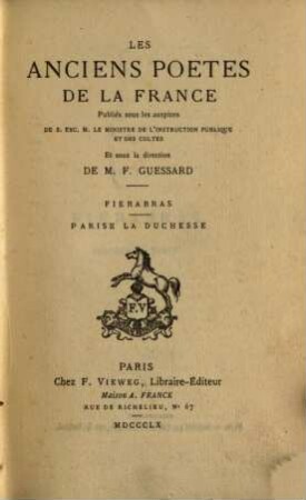 Fierabras : [chanson de geste]
