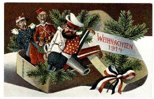 Kriegs-Erinnerungs-Karte: Ser.XIV,5 87238 Weihnachten 1914 (verboten)