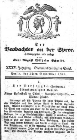 37. Stueck, 12. September 1836